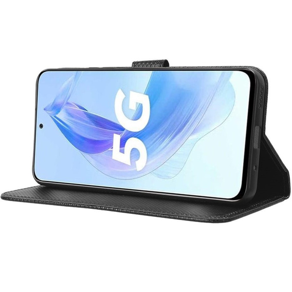 Θήκη με πτερύγιο για Honor 90 Lite 5G, Wallet Smart Magnet, μαύρη