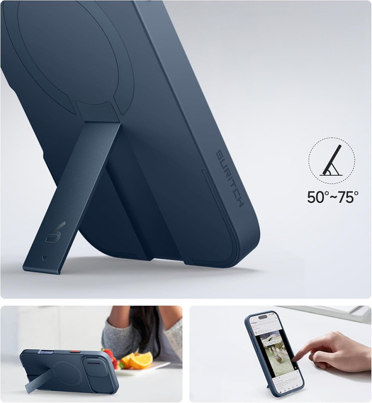 Θήκη για iPhone 12 / 12 Pro, Suritch Shockproof, για MagSafe, μαύρη