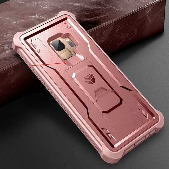 Θωρακισμένη θήκη για Samsung Galaxy S9, Dexnor Full Body, ροζ