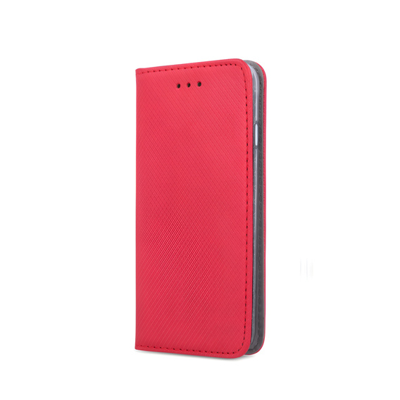 Θήκη για Oppo Reno 11F 5G, Smart Magnet, κόκκινη + γυαλί 9H
