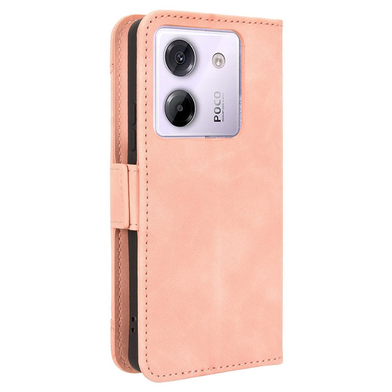 Θήκη με πτερύγιο για Xiaomi Poco M7 Pro 5G, Card Slot, ροζ