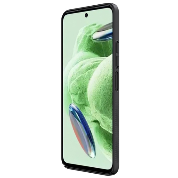 NILLKIN θήκη για Xiaomi Redmi 12 4G, θήκη Super Frosted Shield, μαύρη
