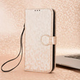 θήκη πτερύγιο για T Phone 3 5G, Wallet Rhombus, χρυσή