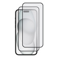 2x Μετριασμένο γυαλί για iPhone 15 Plus, ERBORD 3D πλήρης οθόνη
