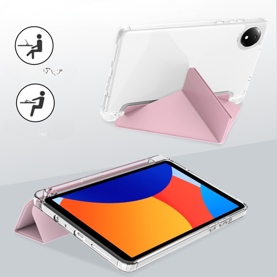 Θήκη για Xiaomi Redmi Pad SE 8.7", Origami, ροζ rose gold