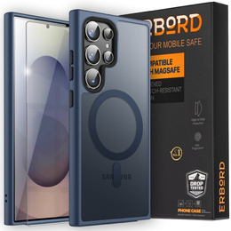 Θήκη για Samsung Galaxy S25 Ultra, για MagSafe, ERBORD Μatt Case + Γυαλί οθόνης