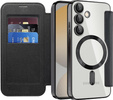 Θήκη με πτερύγιο για Samsung Galaxy S25 FE, RFID Wallet MagSafe CamShield, μαύρη