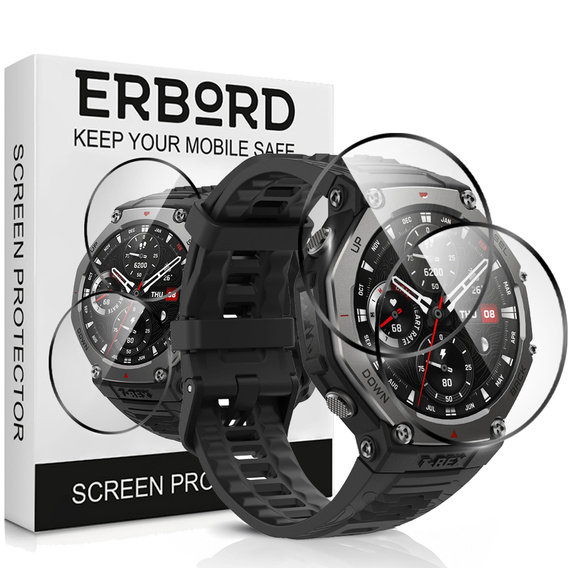 2x υβριδικό γυαλί ERBORD για Amazfit T-Rex 3