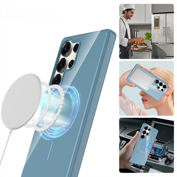 Θήκη για Samsung Galaxy S25 Ultra, GKK Leather, μαύρη