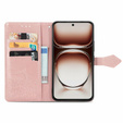 Θήκη με πτερύγιο για Oppo A40 / Oppo A40m, Mandala, ροζ rose gold