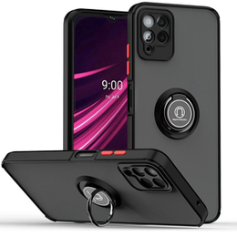 Θήκη για T Phone 2 Pro 5G, Frosted Ring, μαύρη