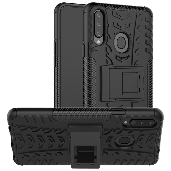 Θήκη για Samsung Galaxy A20S, Tire Armor, μαύρη