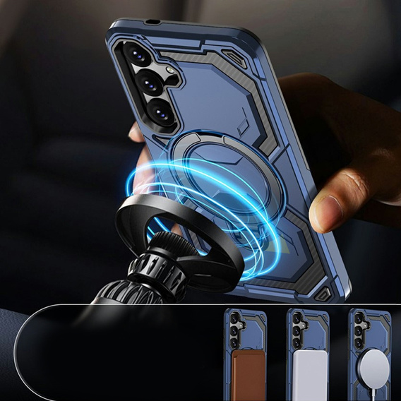 Μαγνητική θήκη με βάση για Samsung Galaxy A57 5G, μπλε