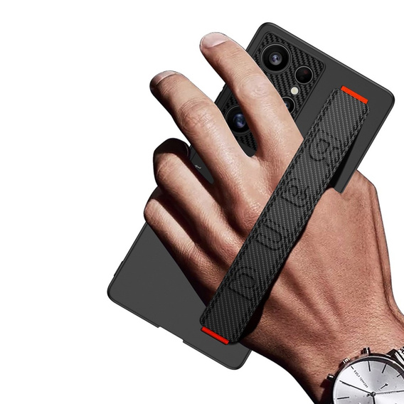 Θήκη για Samsung Galaxy S25 Ultra, GKK Leather, μαύρη