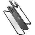 θήκη για το iPhone 16 Pro Max, Magnetic Dual Glass, μαύρη