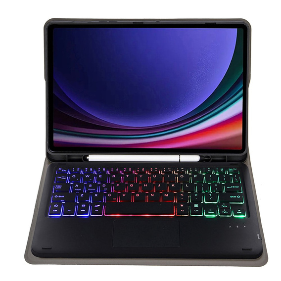 Θήκη + πληκτρολόγιο Samsung Galaxy Tab A9+, with touchpad, μαύρη