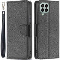 Θήκη με πτερύγιο για Samsung Galaxy M33 5G, Wallet Litchi Magnet, μαύρη