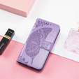 Θήκη με πτερύγιο για Oppo Reno 12FS / 12F, Butterfly, μωβ
