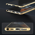θήκη για το Samsung Galaxy S23 Ultra, Magnetic Dual Glass, χρυσή