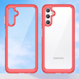 Θήκη για Samsung Galaxy A14 4G/5G, Fusion Hybrid, διαφανές / κόκκινο