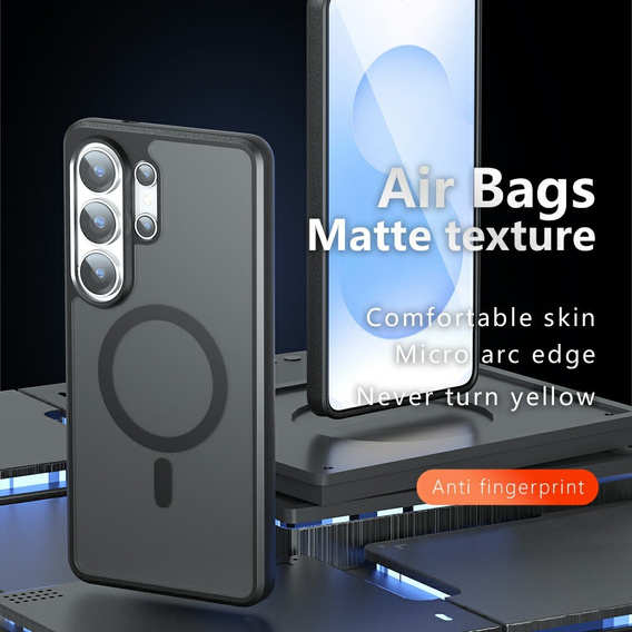 Θήκη Matt Case για MagSafe για Samsung Galaxy S26 Ultra, μαύρη