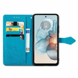 Θήκη με πτερύγιο για Motorola Moto G24 / G24 Power / G04, Mandala, μπλε
