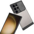 Θήκη για Samsung Galaxy S24 Ultra, ERBORD MagProtect Slide Camera, γκρι gunmetal