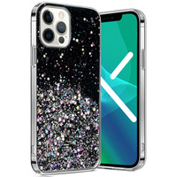 Θήκη για iPhone 13 Pro Max, Glittery, μαύρη