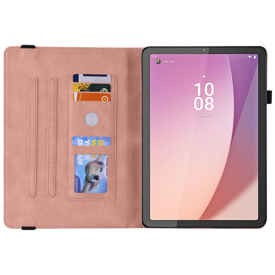 θήκη για το Lenovo Tab M9, Butterfly, ροζ