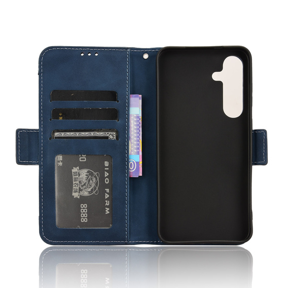 Θήκη με πτερύγιο για Samsung Galaxy S25 FE, Card Slot, σκούρο μπλε