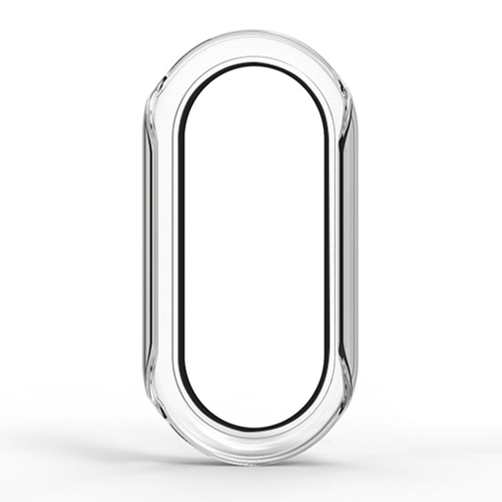 Θήκη 2σε1 + γυαλί μετριασμένο για Xiaomi Smart Band 10 / 9 / 8, μαύρη