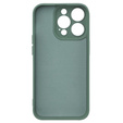 Θήκη για iPhone 15 Pro Max, Silicone Lite, σκούρα πράσινη