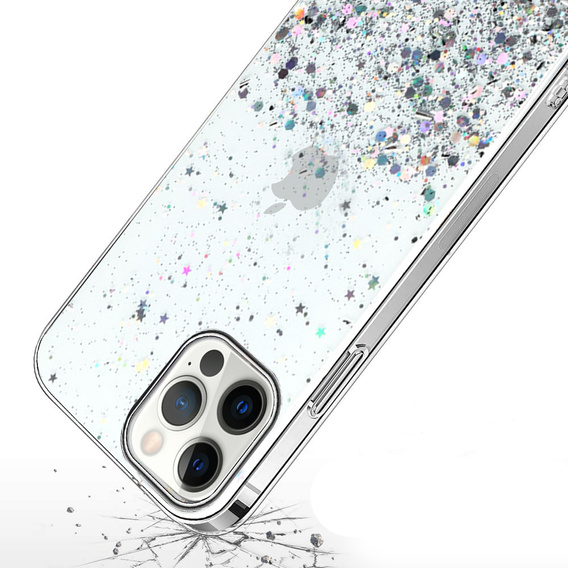 Θήκη για iPhone 13 Pro Max, Glittery, διαφανής