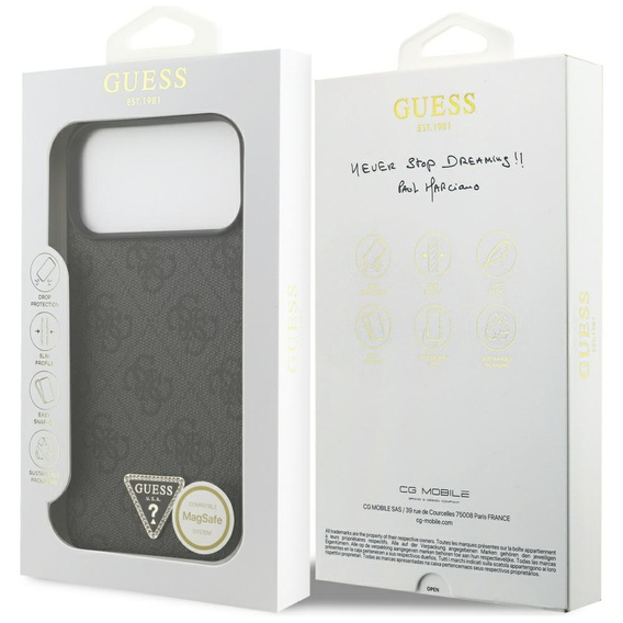 Guess 4G Triangle Logo MagSafe θήκη για iPhone 17 Pro Max