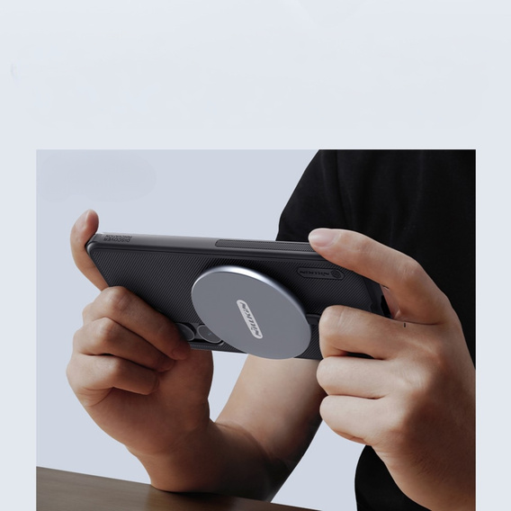 θήκη NILLKIN για Samsung Galaxy S24, Frosted Shield, για MagSafe, μαύρη