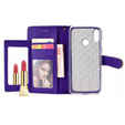 Θήκη με πτερύγιο για Huawei P Smart 2019 / Honor 10 Lite, Glitter Mirror Wallet, μωβ