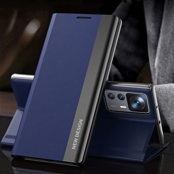 Θήκη με πτερύγιο για Xiaomi 12T / 12T Pro, Side Magnetic, σκούρο μπλε