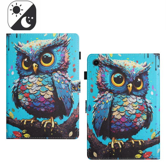 Θήκη για Samsung Galaxy Tab A9 X110 / X115, owl