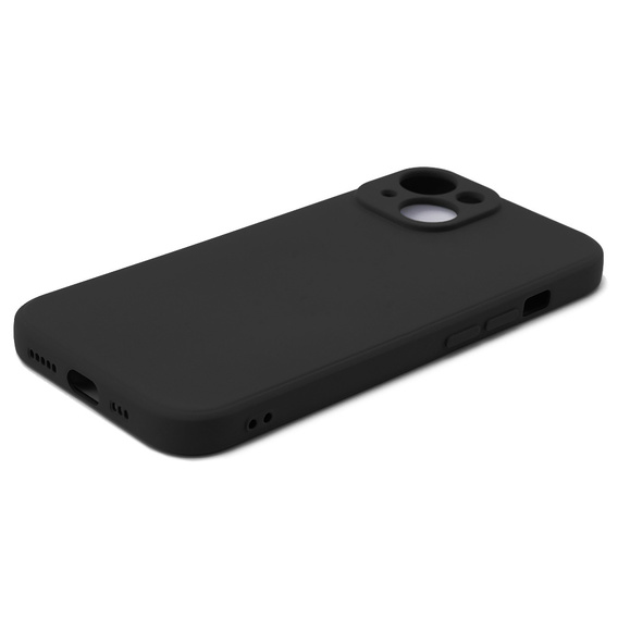 Θήκη για iPhone 15 Plus, Silicone Lite, μαύρη