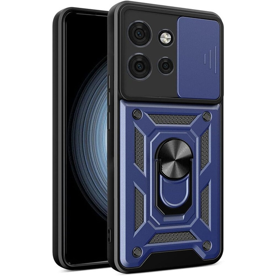 Θήκη για Motorola Edge 50 Neo / Motorola ThinkPhone 25, CamShield Slide, μπλε