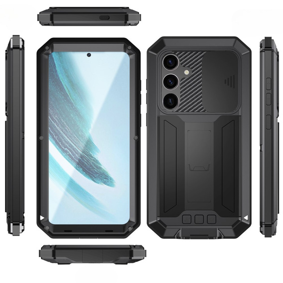 Θωρακισμένη θήκη για Samsung Galaxy S25+ Plus, R-JUST, μαύρη