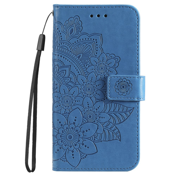 Θήκη με πτερύγιο για Xiaomi Redmi 13C / Poco C65, Mandala Flower, μπλε
