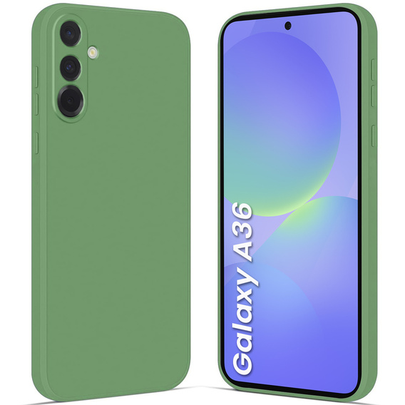 Θήκη για Samsung Galaxy A36 5G, Silicone Lite, πράσινη