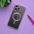 Θήκη για iPhone 16 Pro, Electro MagSafe, μωβ + Γυαλί για την οθόνη