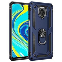 θωρακισμένη θήκη για Xiaomi Redmi Note 9S / 9 Pro, Nox Case Ring, σκούρο μπλε