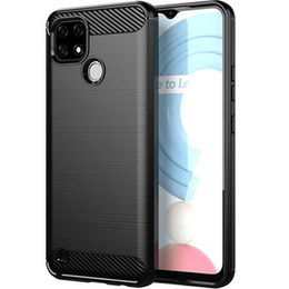 Θήκη για Realme C21Y / C25Y, Carbon, μαύρη