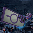 Θήκη για Samsung Galaxy S24 Ultra, ERBORD Impact Guard, MagSafe, σκούρο μωβ
