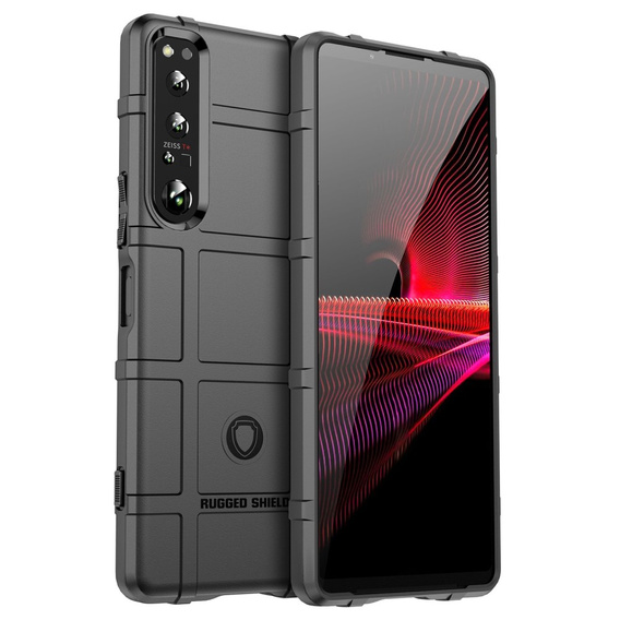 Θήκη για Sony Xperia 1 IV, Rugged Shield, μαύρη