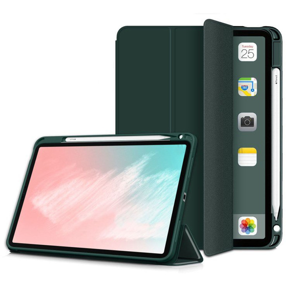 Θήκη για iPad Air 4 2020 / Air 5 2022 10.9", Smartcase με χώρο για γραφίδα, πράσινη