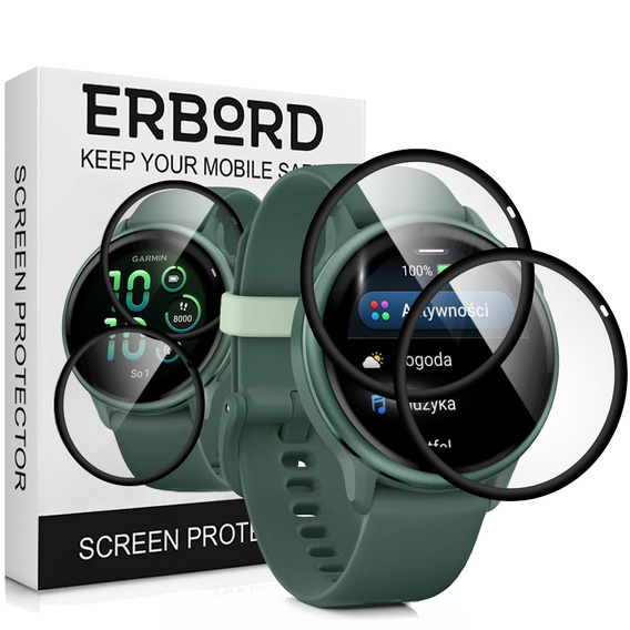 2x υβριδικό γυαλί ERBORD για Garmin Vivoactive 6
